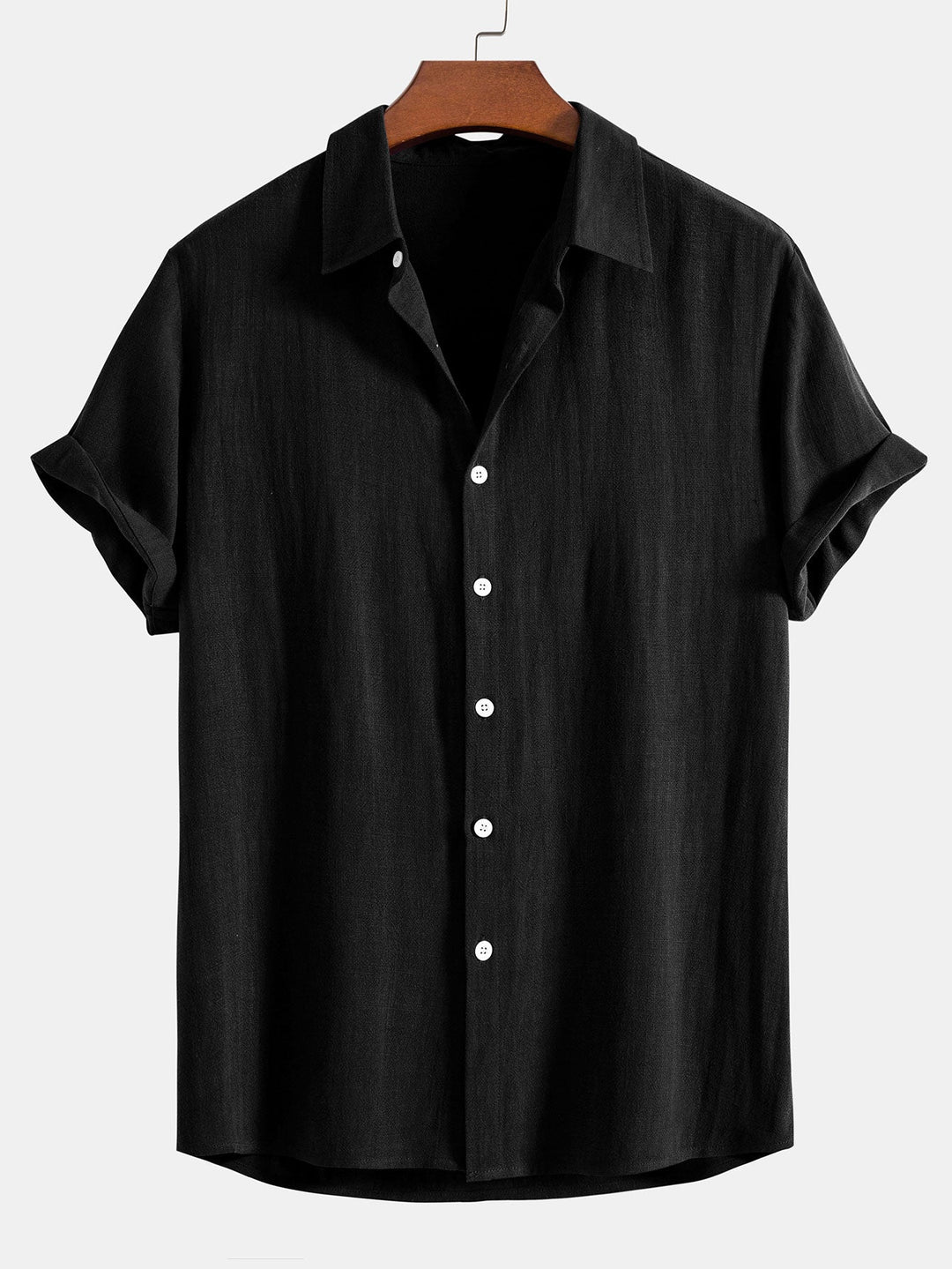 Linen Rayon Mix Button Shirt & Straight Linen Pants