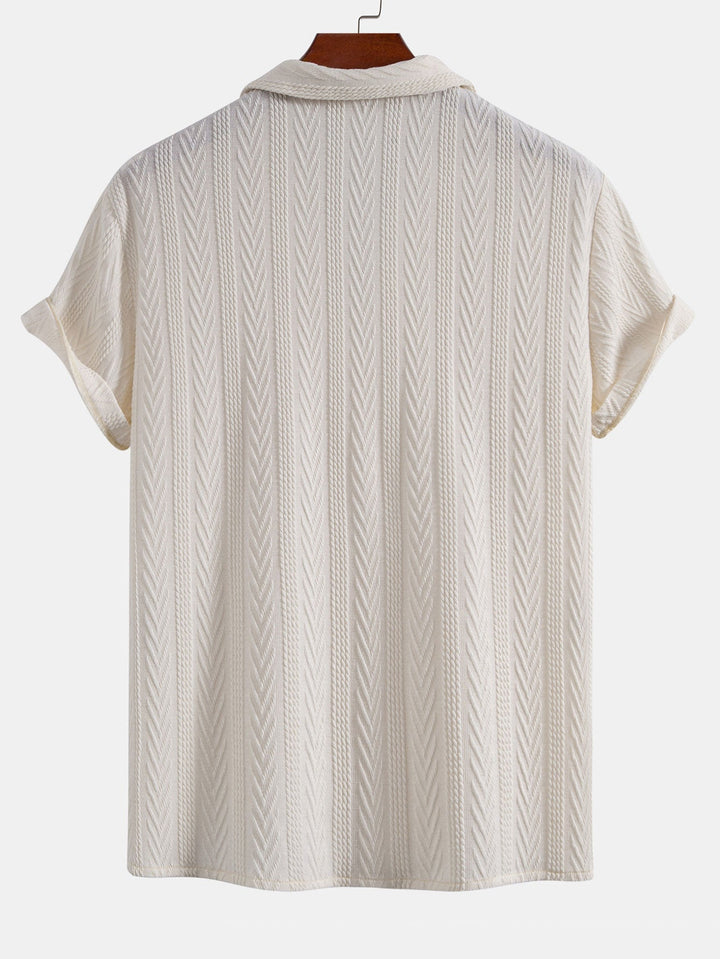 Jacquard Cuban Shirt & Straight Trousers