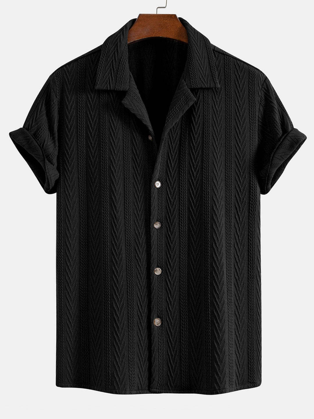 Jacquard Cuban Shirt & Straight Trousers