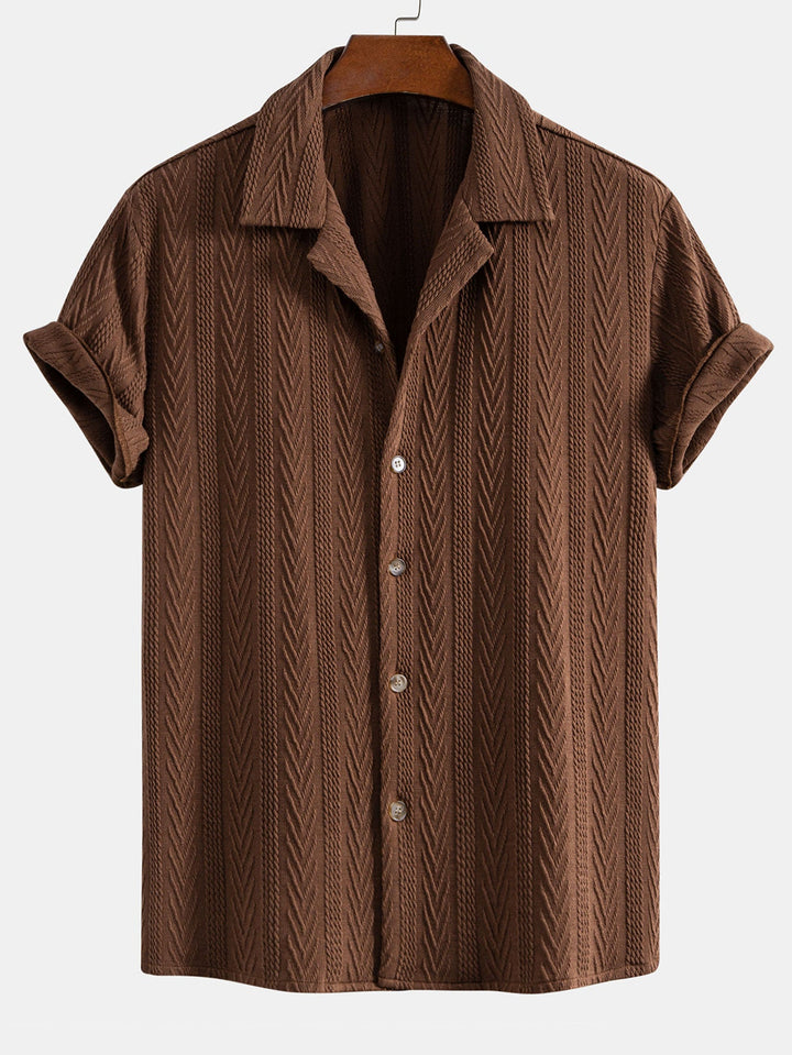 Jacquard Cuban Shirt & Straight Trousers
