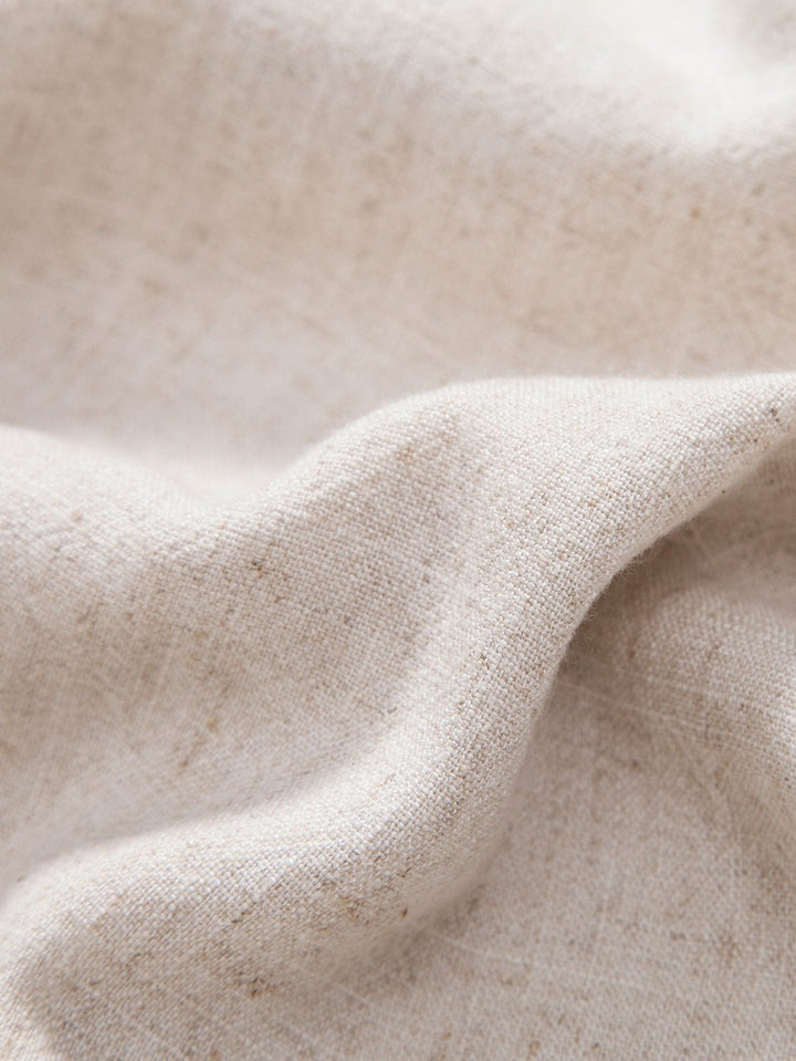 Linen Rayon Mix Button Shirt & Straight Linen Pants