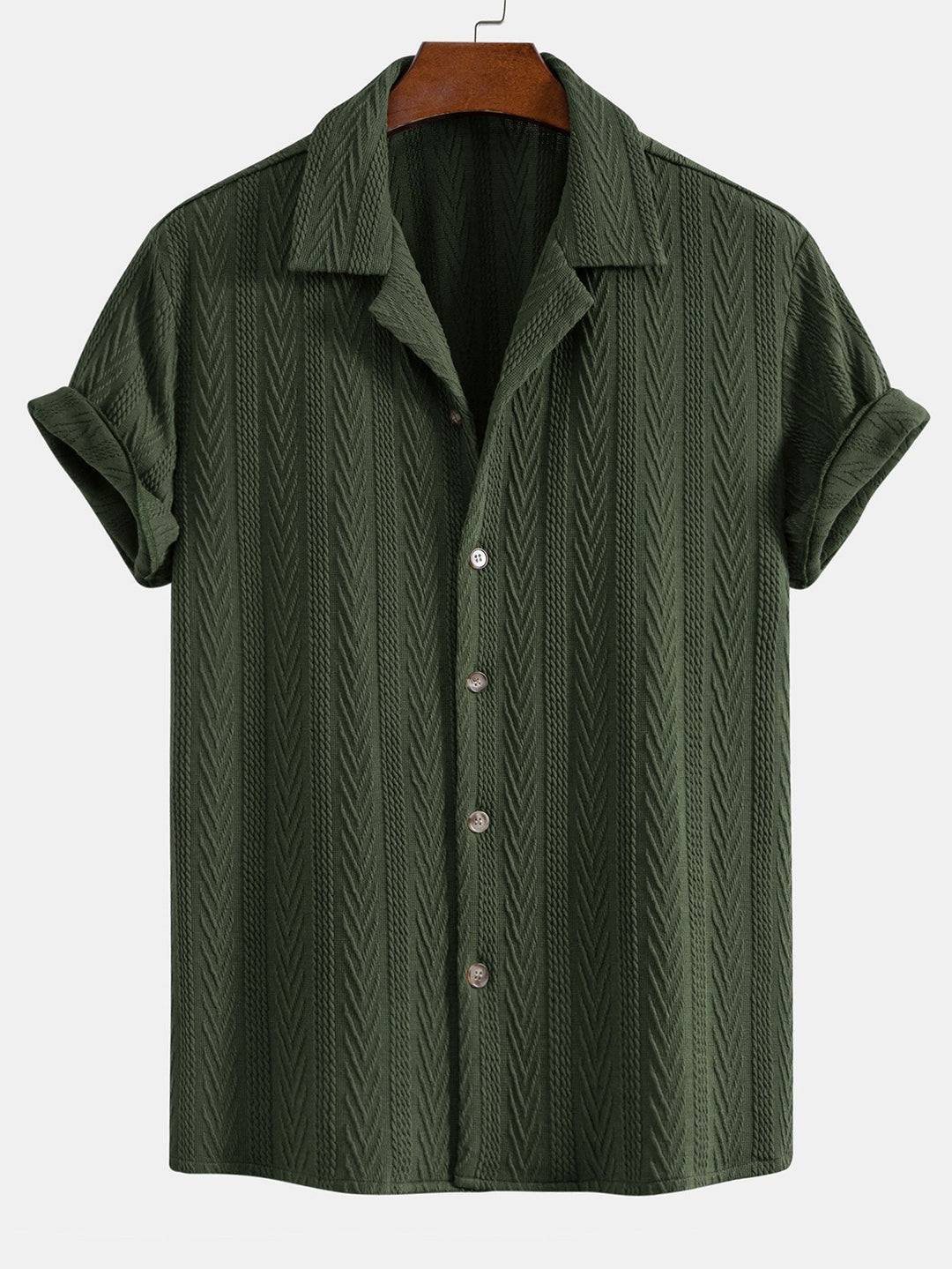 Jacquard Cuban Shirt & Straight Trousers