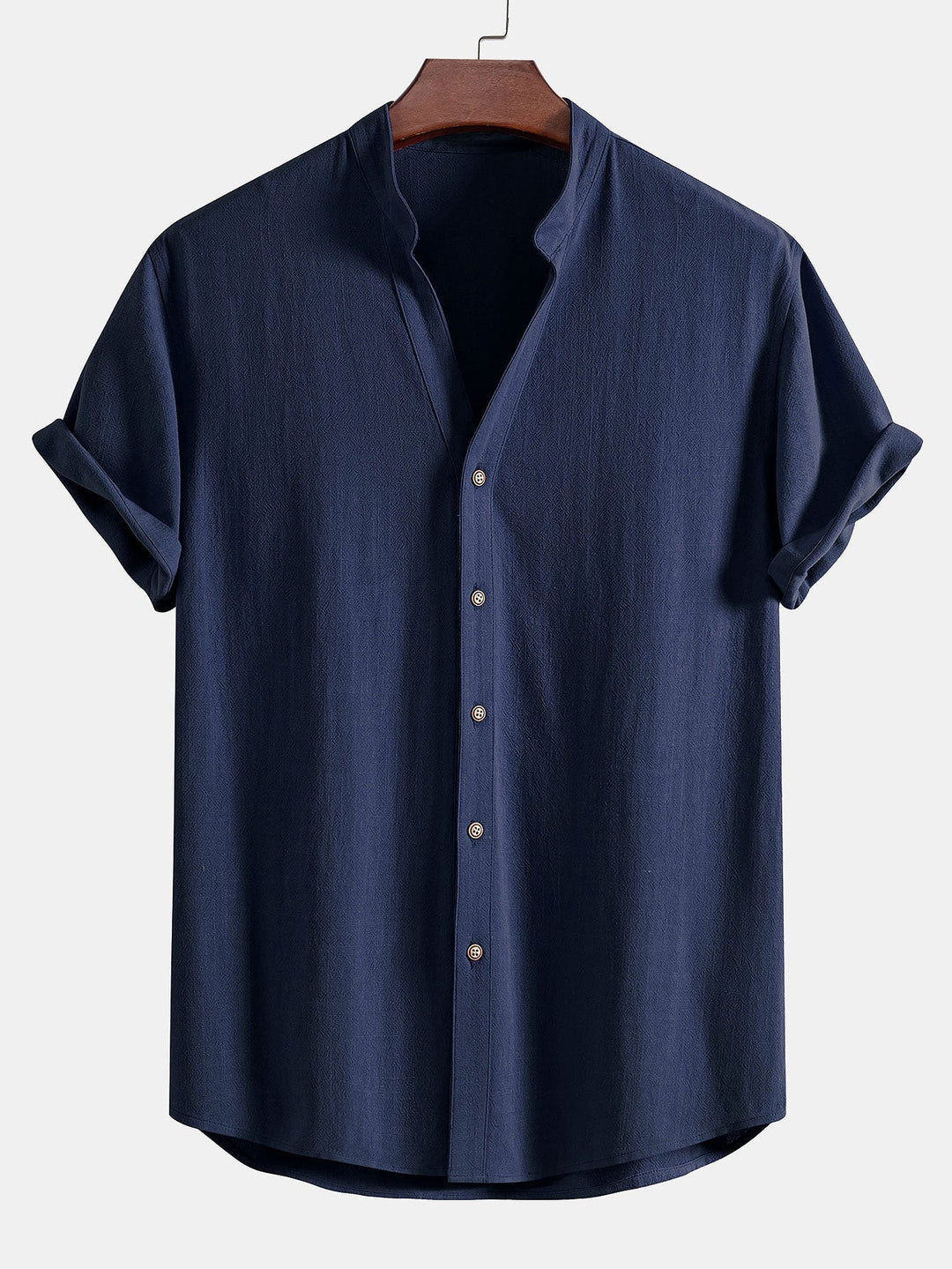 Linen Rayon Mix Shirt & Straight Leg Linen Pants