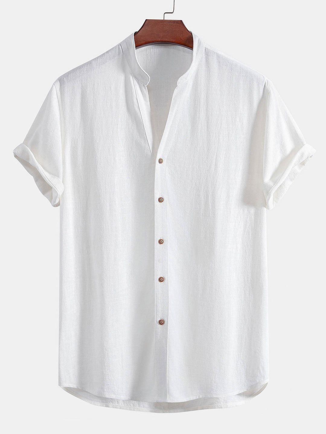 Linen Rayon Mix Shirt & Straight Leg Linen Pants