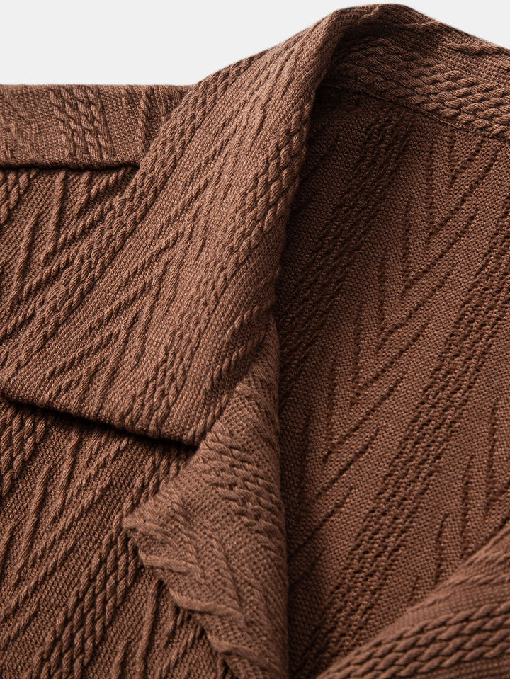 Jacquard Cuban Shirt & Straight Trousers