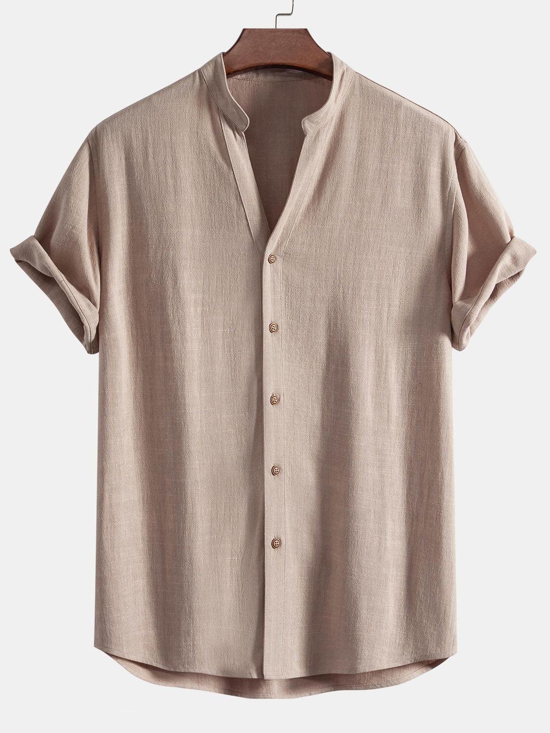 Linen Rayon Mix Shirt & Straight Leg Linen Pants