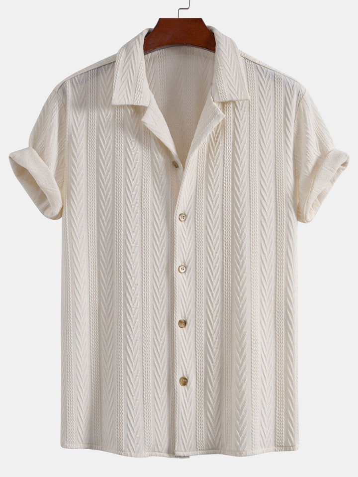 Jacquard Cuban Shirt & Straight Trousers