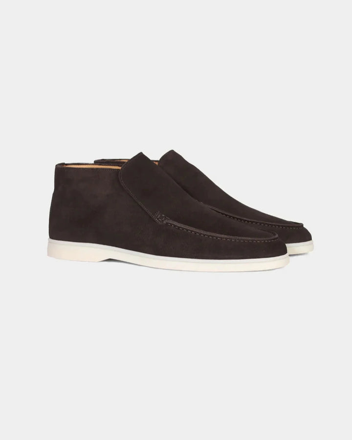 MONACO - CHOCOLATE HIGH SUÈDE LOAFERS