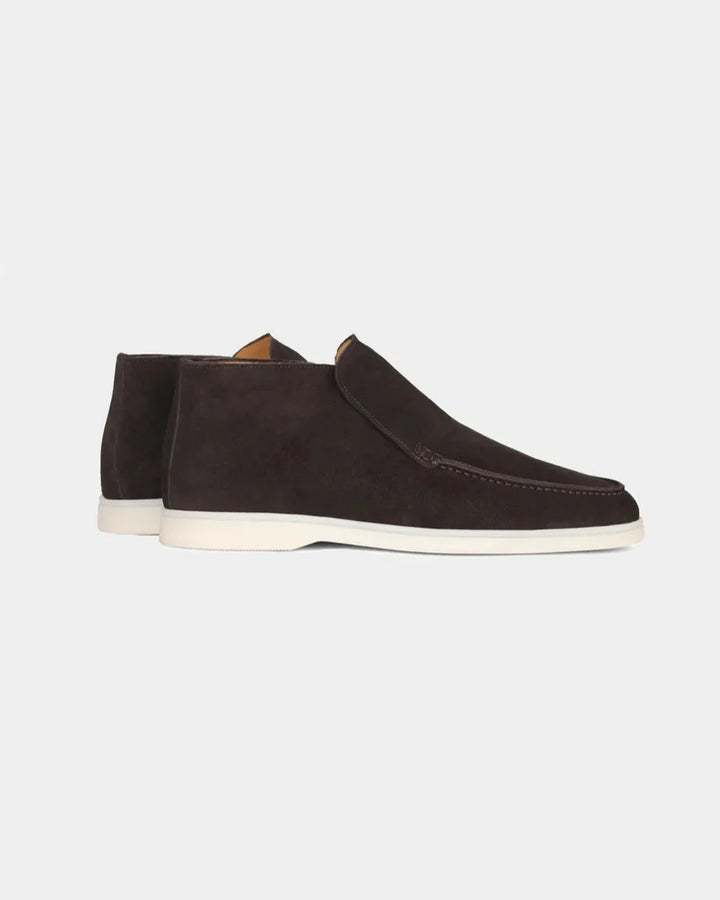 MONACO - CHOCOLATE HIGH SUÈDE LOAFERS