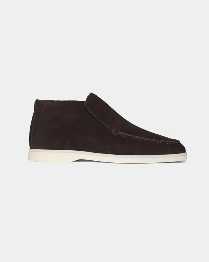 MONACO - CHOCOLATE HIGH SUÈDE LOAFERS